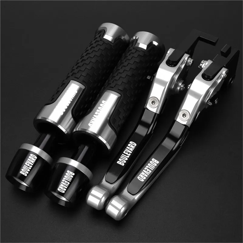 2026 Motorcycle Aluminum Adjustable Brake Clutch Levers Handlebar Hand Gripss FOR Suzuki BOULEVARD 2005-2009 2006 2007 2008