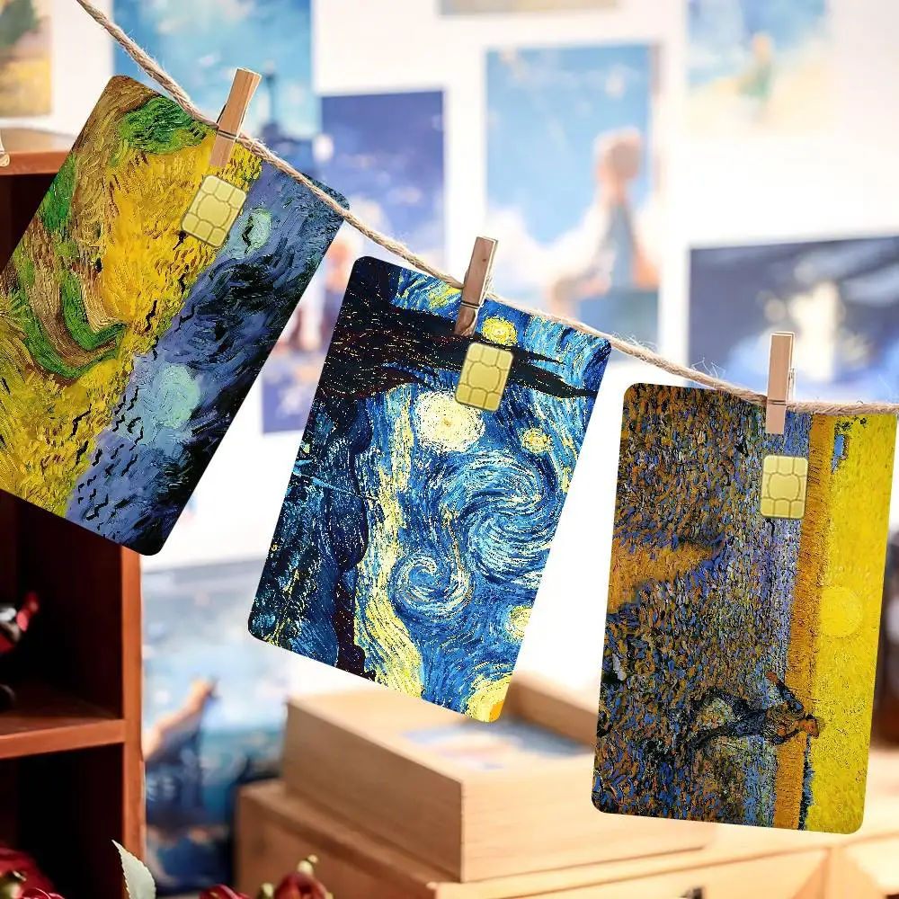 Almond Blossoms Van Gogh Anmie Sticker Film Skin Cover For Credit Card Debit Bank Card Front