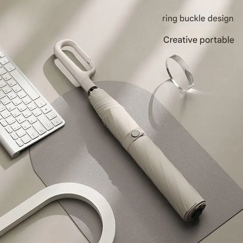 

High-end Men's Large Size Umbrella for Sunny Rainy Days Reinforced and Durable Rain-proof Two-fold Umbrella with Long Handle