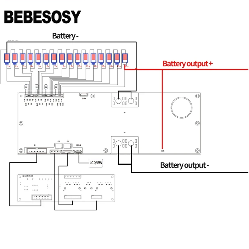 Jikong BMS 24V 48V 8S-16S Smart BMS 100A 150A 200A Inverter BMS 1A 2A Active Balance 10S 11S 12S 13S 14S 15S LiPo LiFePo4