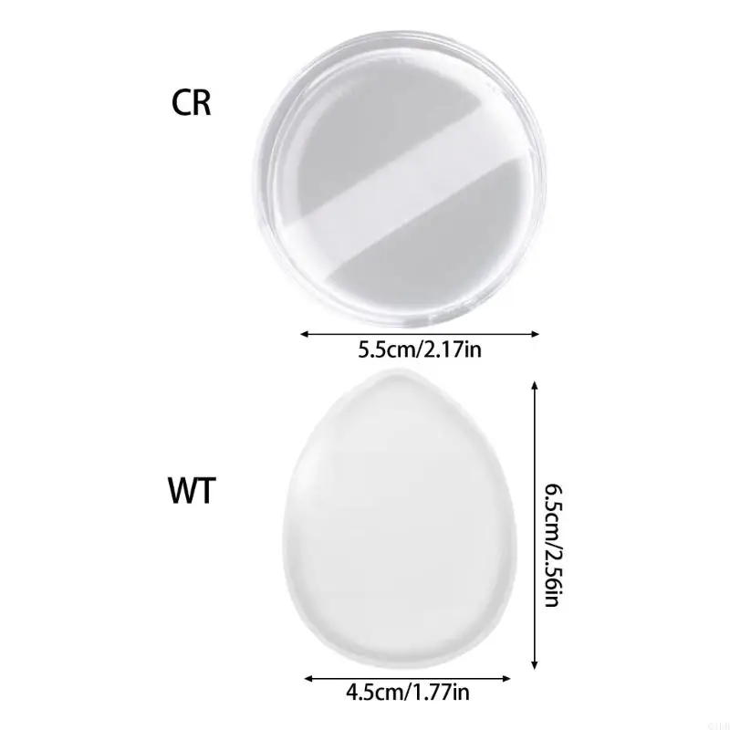 Q1FB خلاص السيليكون المخفي يمنع امتصاص أداة الماكياج القابلة لإعادة الاستخدام التجميلية
