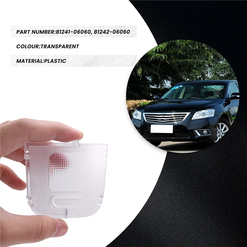 

LICE-Front Row LH+RH Dome Map Reading Light Cover For Toyota 6TH Camry 2006-2011 81241-06060 81242-06060