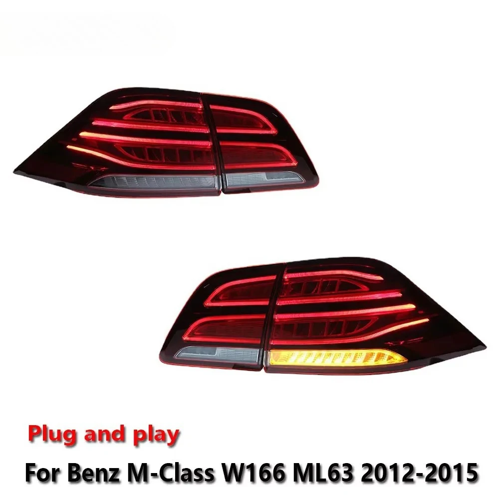 

Задние светодиодные фонари для Mercedes-Benz M-класса W166 ML63 AMG 2012-2015: ДХО, противотуманные, задние габаритные, указатели поворота, подключение A