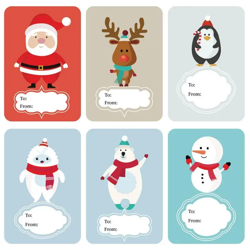 Holiday Present Wrap Stickers 250 Stickers Wrapping Decor Name Tags Gift Labels Winter Holiday Labels For Greeting Envelopes