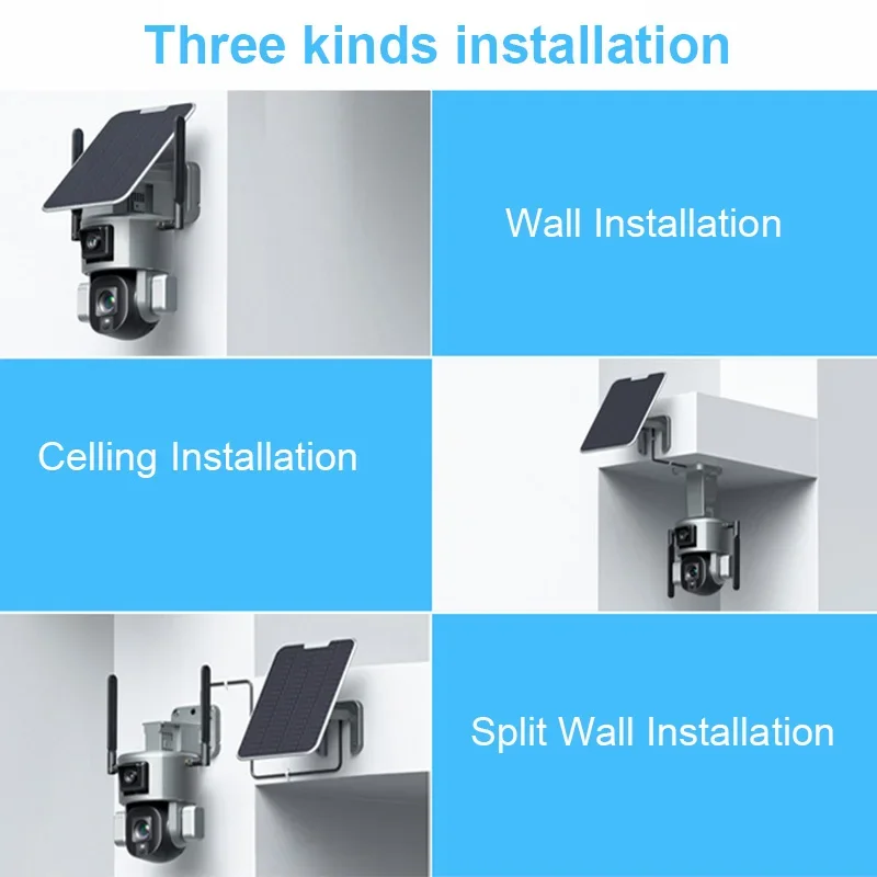 

4.0 Megapixel IP 10x Optical Zoom WIFI Outdoor 4g Solar Powered Battery SIM IP Outdoor Solar Panel CCTV Camera
