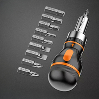 Xiaomi 9 in 1 Adjustable Ratcheting Screwdriver Set Magnetic Nut Driver Tools Multifunctional Electronic Repair Screwdriver KIT