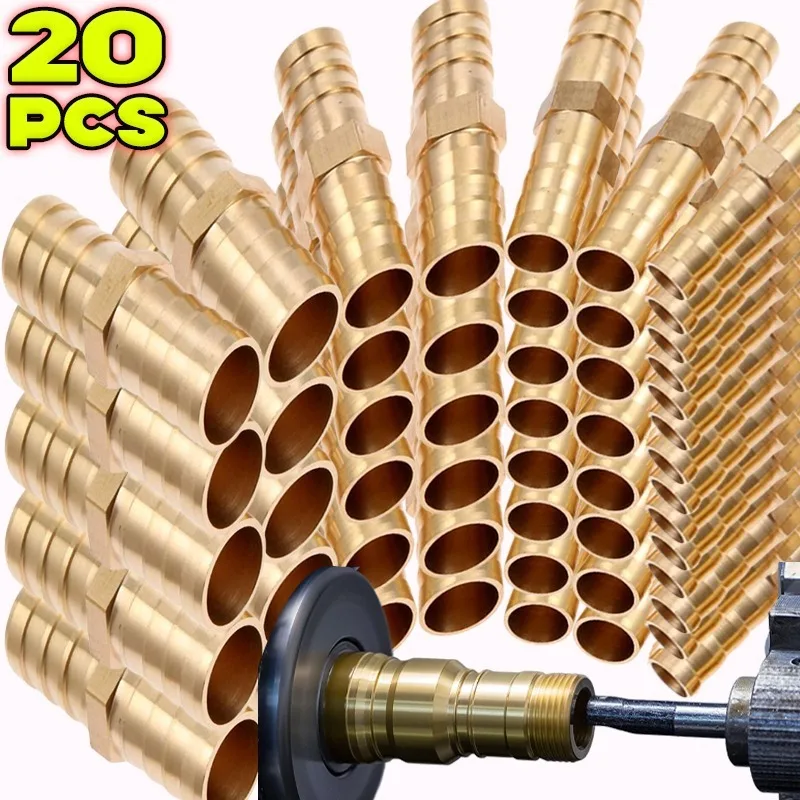 

2-ходовой прямой шланг, латунный двойной пагода, соединительный фитинг для шланга, медная колючая муфта, садовая трубка для воды, латунный адаптер