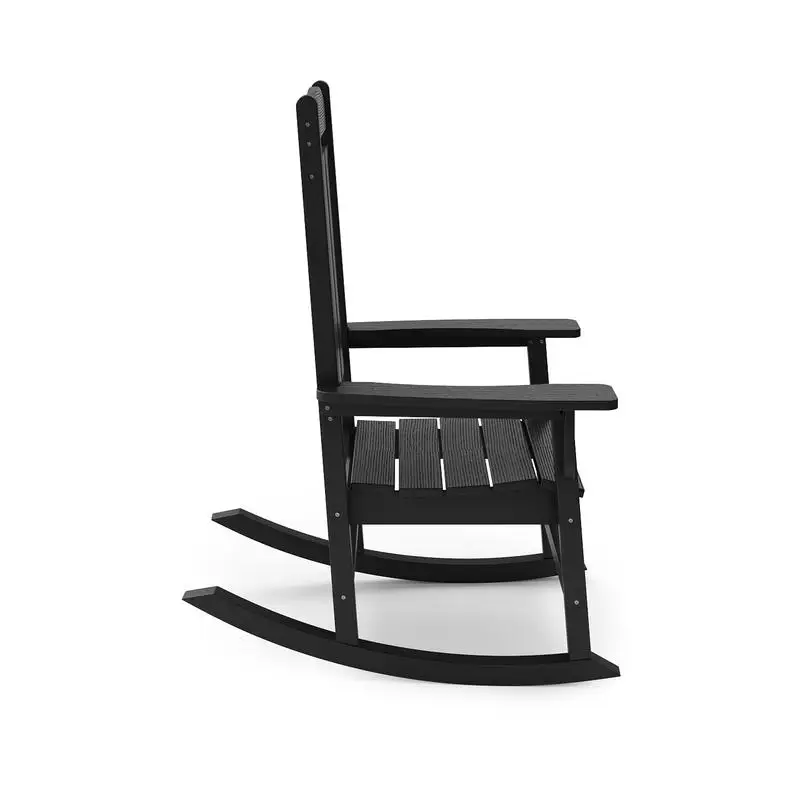 Classic HDPE Porch Rocker - Comfortable Chair for Patio, Garden, and Relaxation
