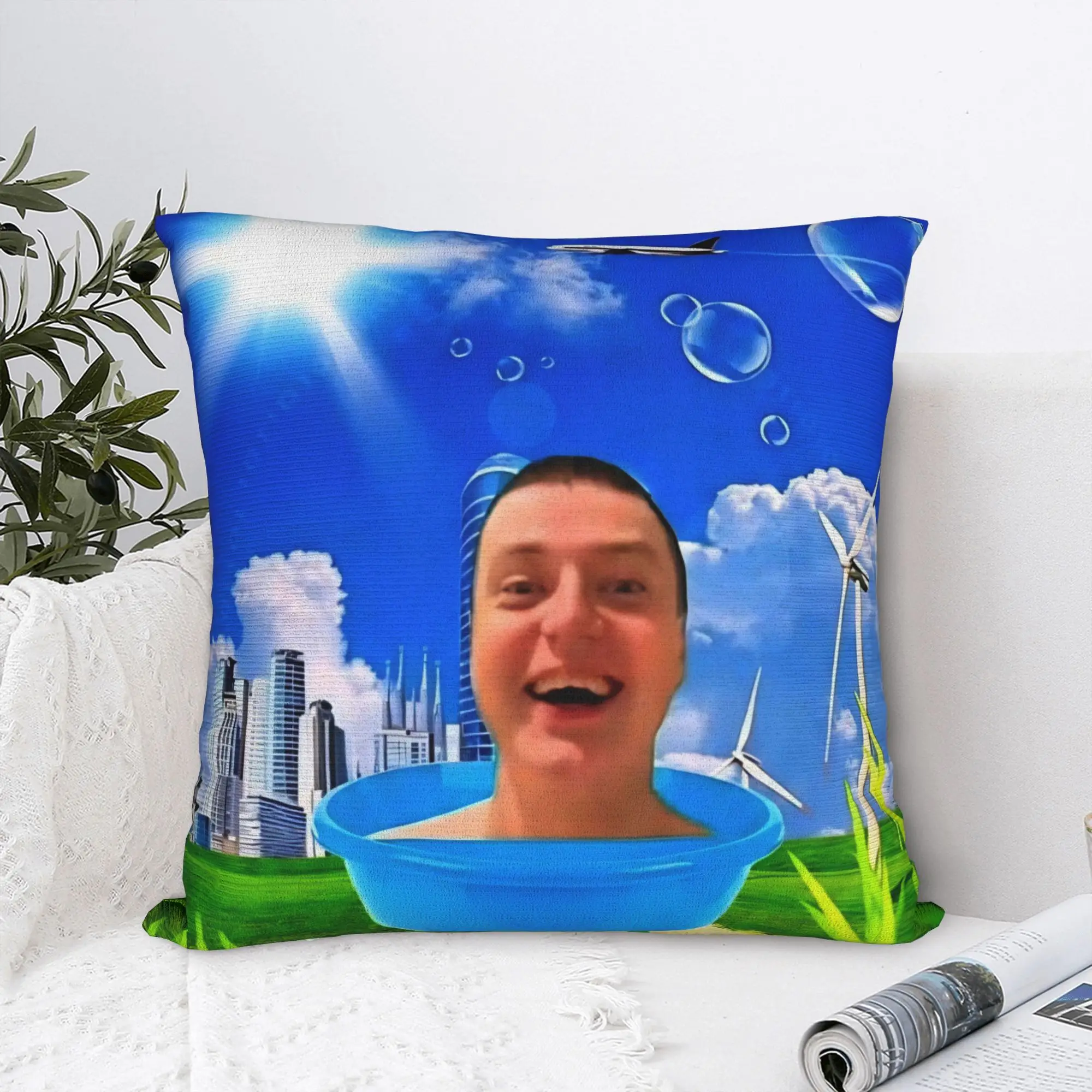 Mellstroy Viral Meme Funny Pillowcase Printed Polyester Cushion Cover Decor Humor Internet Pillow Case Cover Bed Zipper