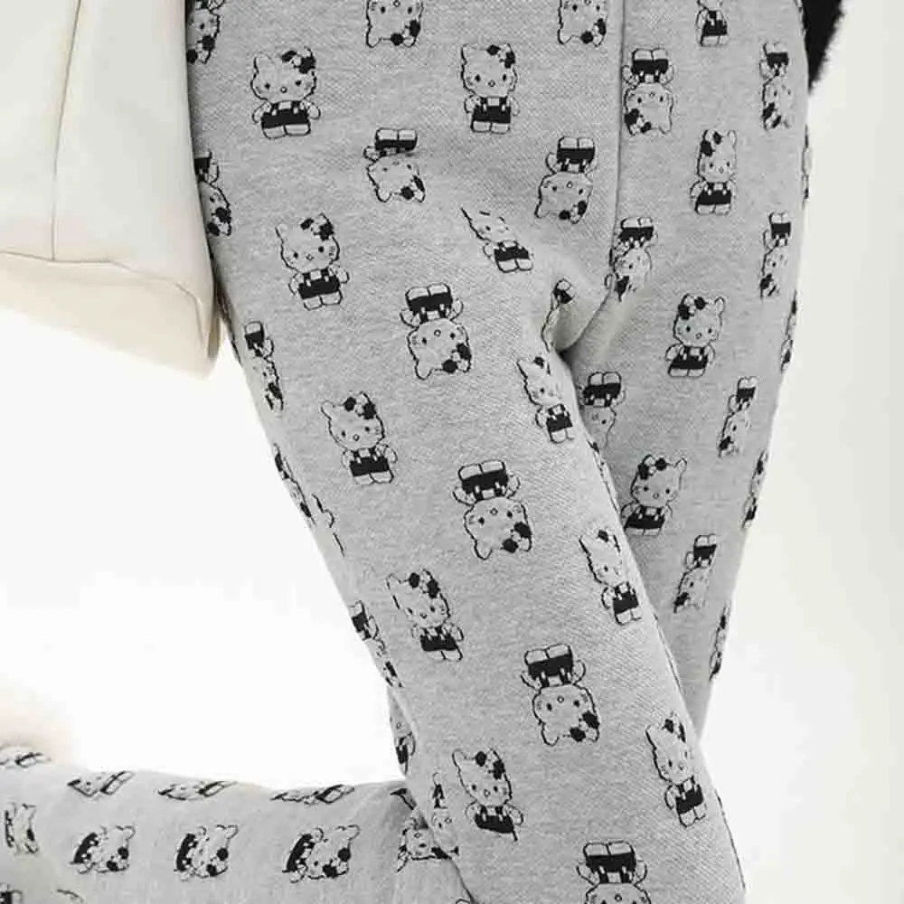 Sanrio Hello Kitty Pants Y2K Kawaii Cartoon Women Fashion Sweatpants Spring Autumn High Waist Baggy Casual Wide Leg Trousers New - view 4