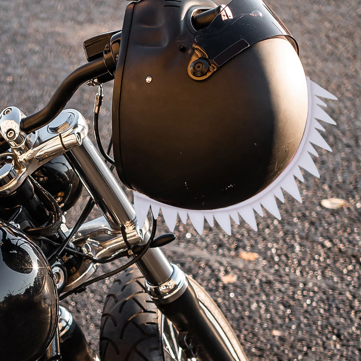 

Sticker Decoration for Motorcycle Helmets Modified Bumper Durable Safe Personalized Retro Ornament Patch Cool Guy