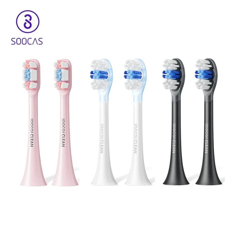 For Original SOOCAS Sonic Electric Toothbrush Heads Replacement SOOCAS X1 X3 X3U X5 Teeth Brush Bristle Nozzles Smart Accessory