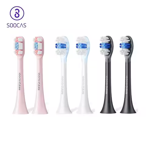 For Original SOOCAS Sonic Electric Toothbrush Heads Replacement SOOCAS X1 X3 X3U X5 Teeth Brush Bristle Nozzles Smart Accessory