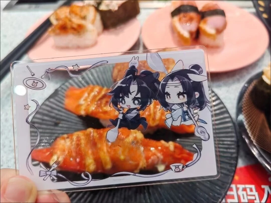 Un nuovo fai da te di alto aspetto fatto da te "Modao Ancestor" Wei Wuxian Lan WangJi, con carte acriliche trasparenti sulla periferia