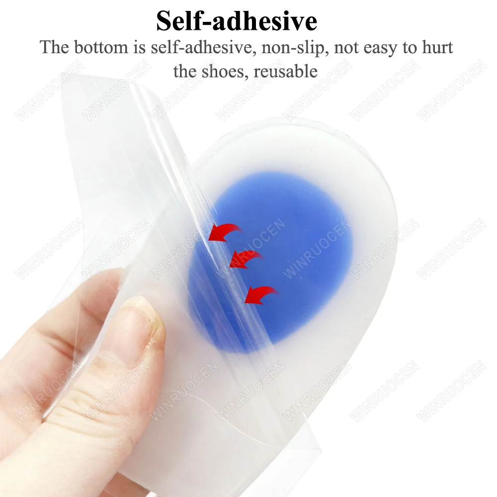 نعال جيل سيليكون الرجال النساء وسادة النعال النعال تخفيف آلام القدم حفز دعم وسادة الحذاء منصات عالية الكعب إدراج