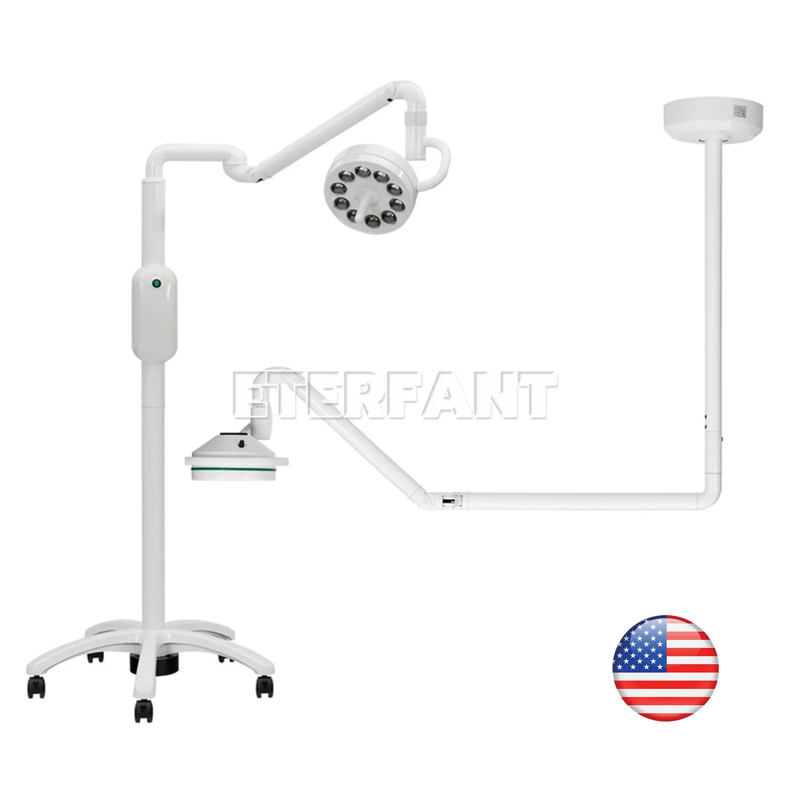 

Mobile Stand Dental LED Oral Surgical Light Induction Exam Opertory Lamp/36W Ceiling LED Shadowless Lamp Surgical Exam Light