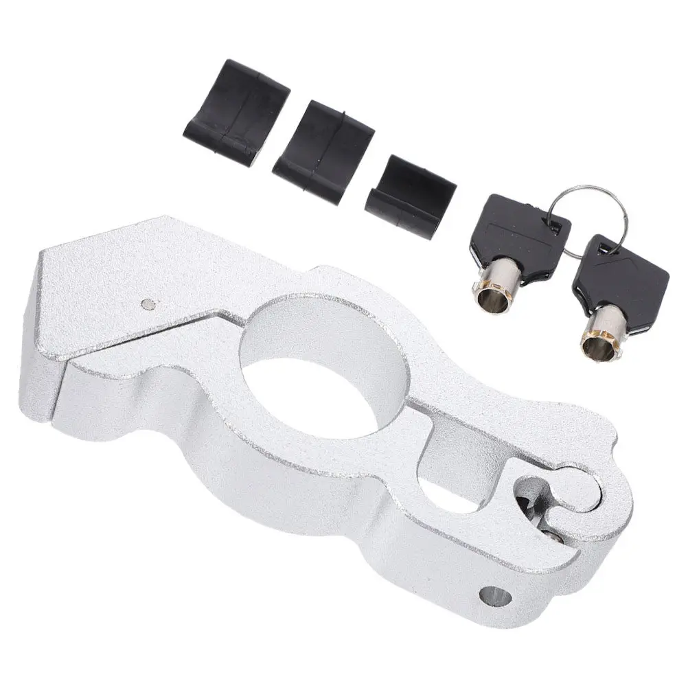 Premium Aluminum Motorcycle Handle Lock Throttle Brake Immobilizer Anti Theft Security Accessory for Electric Scooters Dirt