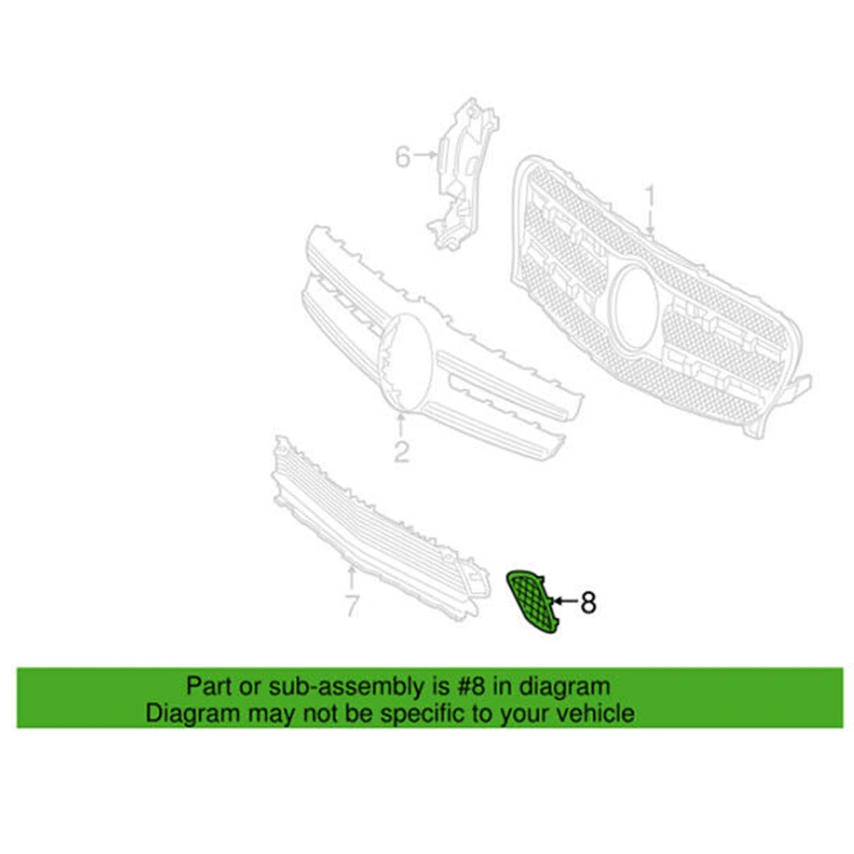 

Exclusive 1 Pair Front Bumper Outer Grille Trim Cover 1568853322, 1568853422 For 2015-2017 W156 X156 GLA 200/220/2