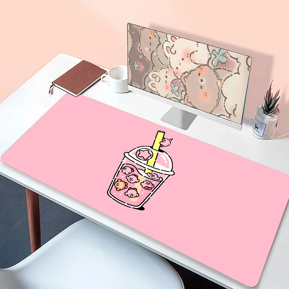 Mouse pad k-kirbys lucu, Mouse Pad karet, cantik tahan lama, bantalan ekstensi ukuran XXL untuk pemutar Game CSGO, Desktop PC, komputer, Laptop