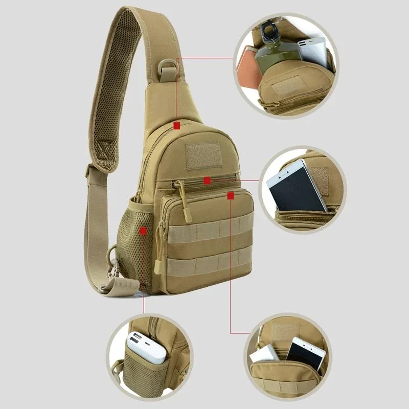 

Новая унисекс-сумка-слинг через плечо 2026 года для активного отдыха, путешествий, походов и кемпинга – легкая наплечная сумка