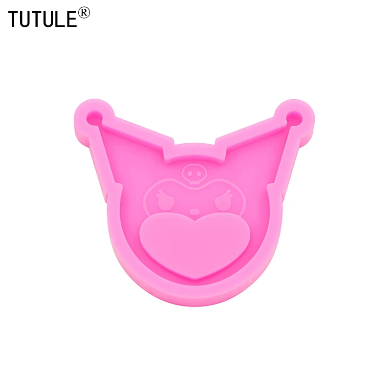 Shiny keychain Jewelry cartoon Shaking Silicone Molds DIY Resin and Polymer Clay mold Fondant Chocolate Silicone Mould