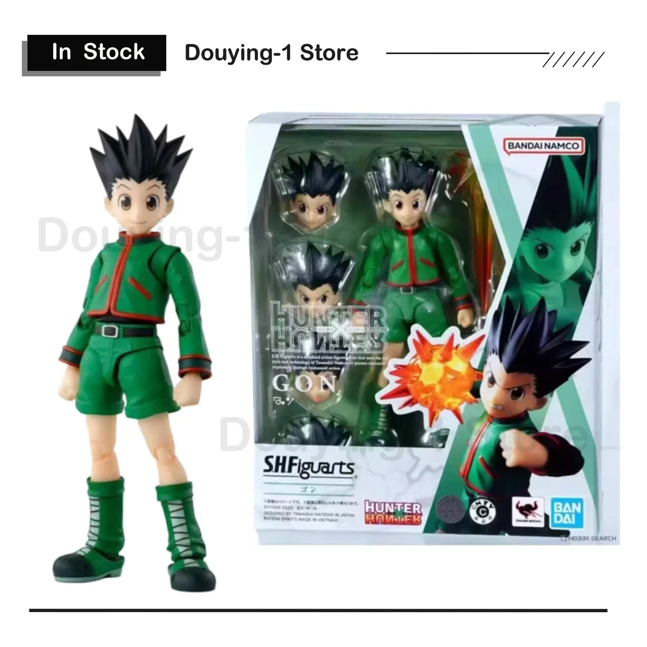 

В наличии Bandai SHF HUNTER×HUNTER Gon Super Моделирование Аниме Фигурка Коллекционная модель из ПВХ