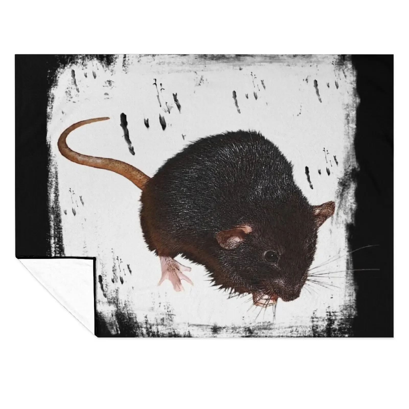 

rat with background, rodents, lovely pets, gifts rat fan Throw Blanket Sofa Quilt Sofas Picnic christmas decoration Blankets