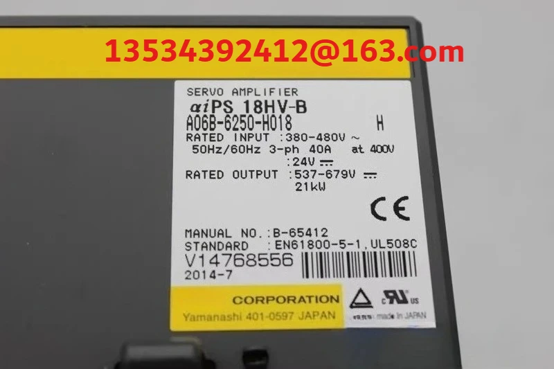 

For FANUC A06B-6250-H018 Servo Drive Servo Amplifier A06B-6250-H018 Used