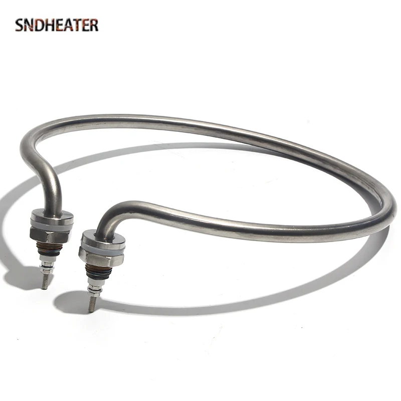 SNDHEATER 220 В 380 В круглый электрический водяной нагревательный элемент 220 мм 230 мм круговый нагреватель катушка M16 резьба из нержавеющей стали 2 кВт 3 кВт 4 кВт