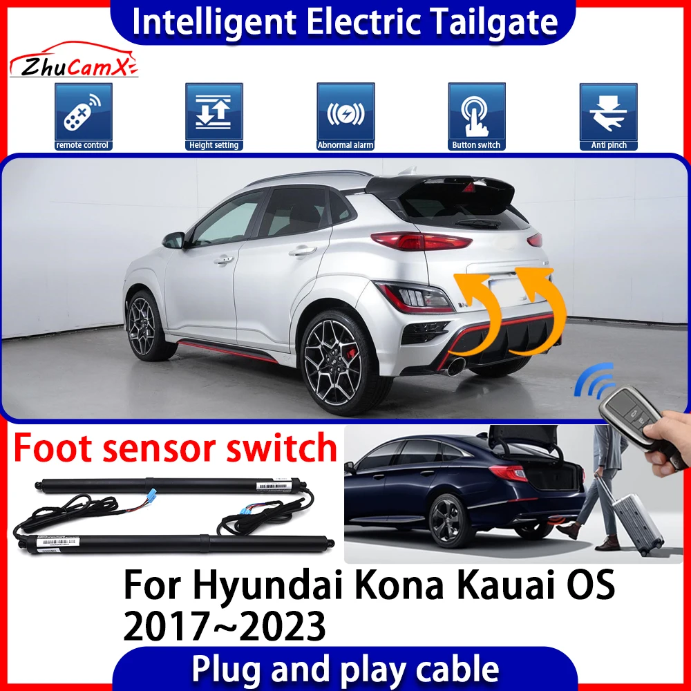 ZhuCamX Automatisches Kofferraumöffnungssystem Intelligente Elektrische Heckklappe für Hyundai Kona Kauai OS 2017~2023