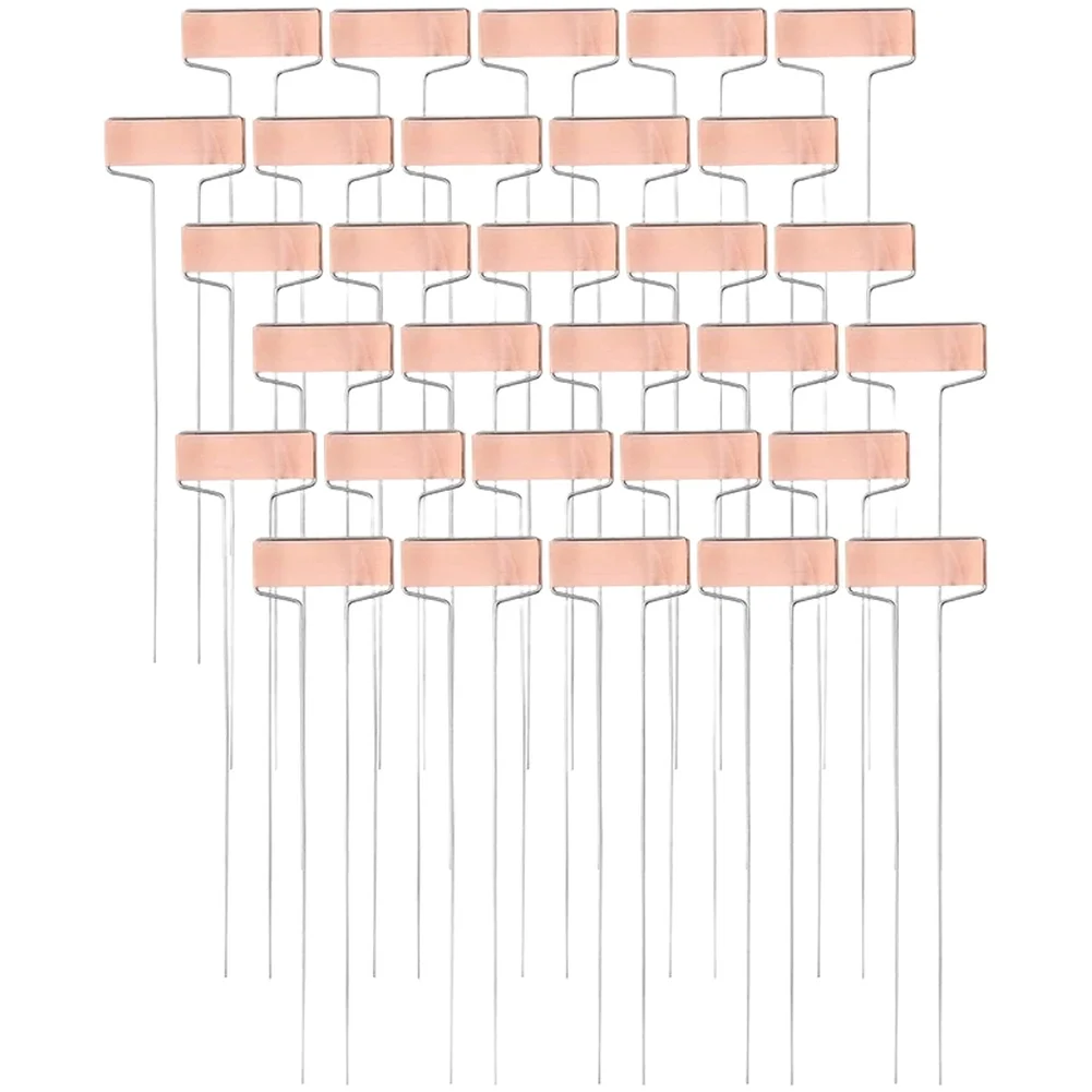 30 Pieces Copper Plant Labels with Stainless Steel Stakes for Labeling For Garden Plants and For Potted Flowers
