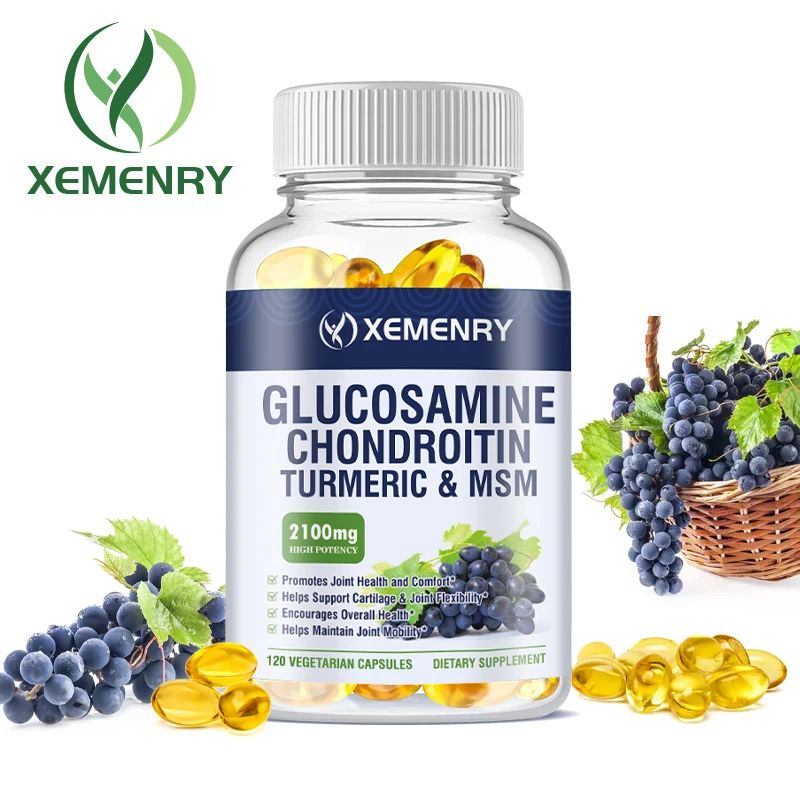 Glucosamine Chondroitin Capsules with MSM and Elderberry - Joint Health and Joint Function Support