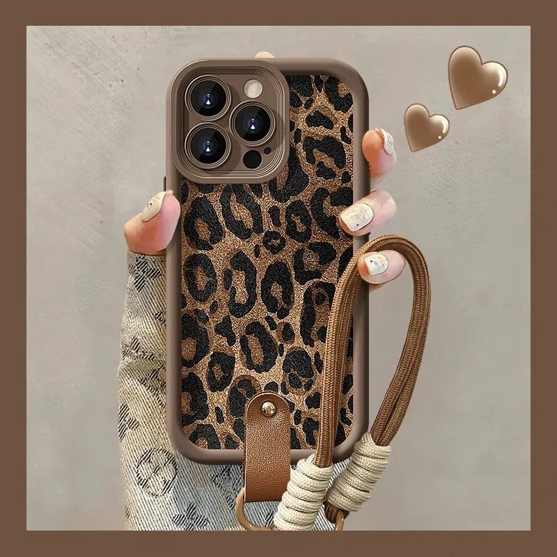 Fashion Brown Leopard Pattern Phone Case For OnePlus 12 12R 11 11R 10R 8T Nord CE 2 3 4 Lite 5G Soft Silicone TPU Back Cover