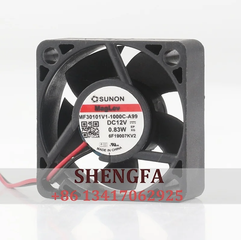 New SUNON Precision 3CM MF30101V1-1000C-A99 12V 0.83W DC small high speed silent micro 2-wire Cooling Fan