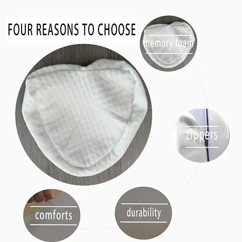 2026 New Replacement Pillowcases, Suitable For Traditional Leg Contours, Washable Zipper, Lightweight and Soft, 2 PCS,Only Cover