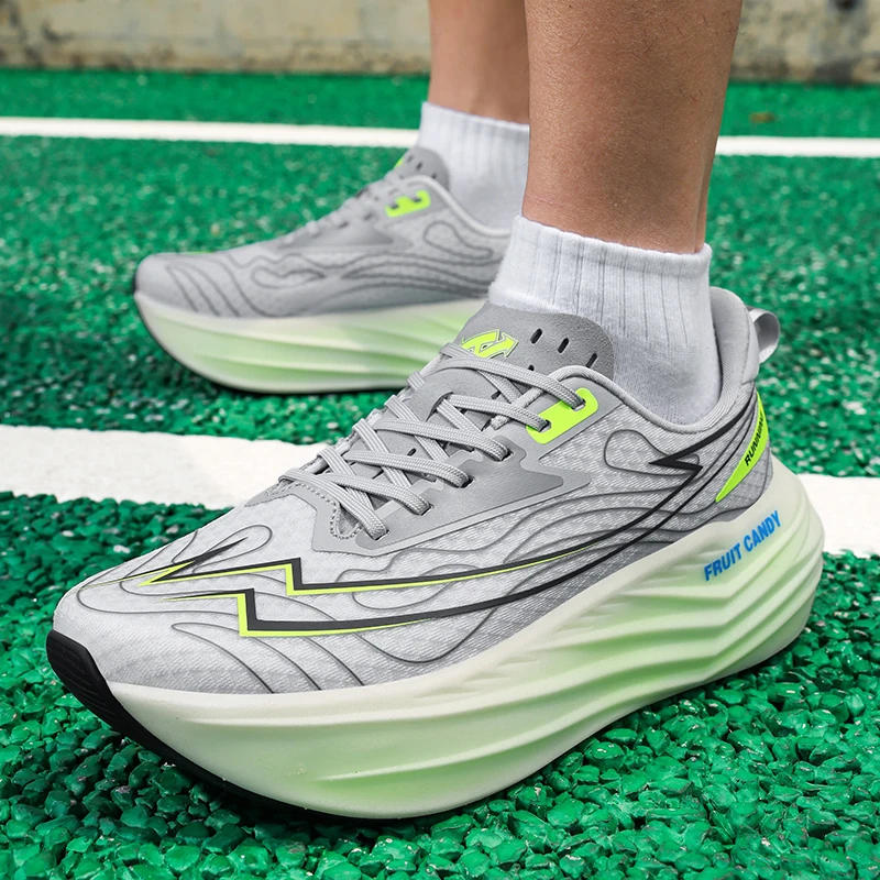 Zapatos deportivos para hombre, zapatillas de deporte transpirables de malla para hombre y mujer, zapatillas ligeras para correr para adolescentes, zapatos de entrenamiento atlético absorbentes de golpes