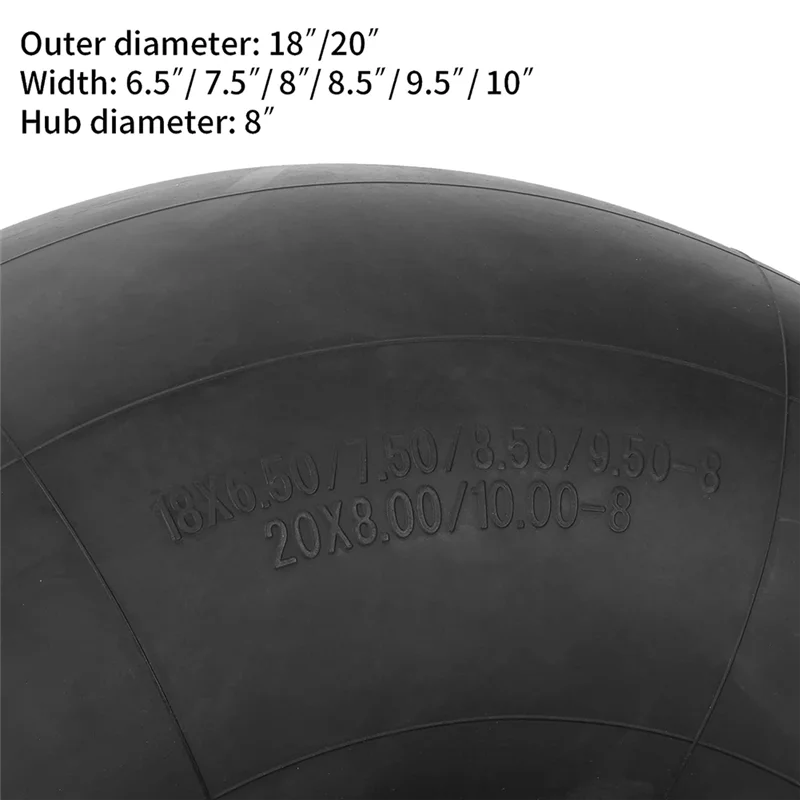 P-Premium-الأنبوب الداخلي 18X8.50/9.50-8 20X8.0/10.0-8 TR13 لـ ATV Snowplow لعربة الجولف استبدال أجزاء الإطارات الخارجية بدون أنبوب لركوب الدراجات