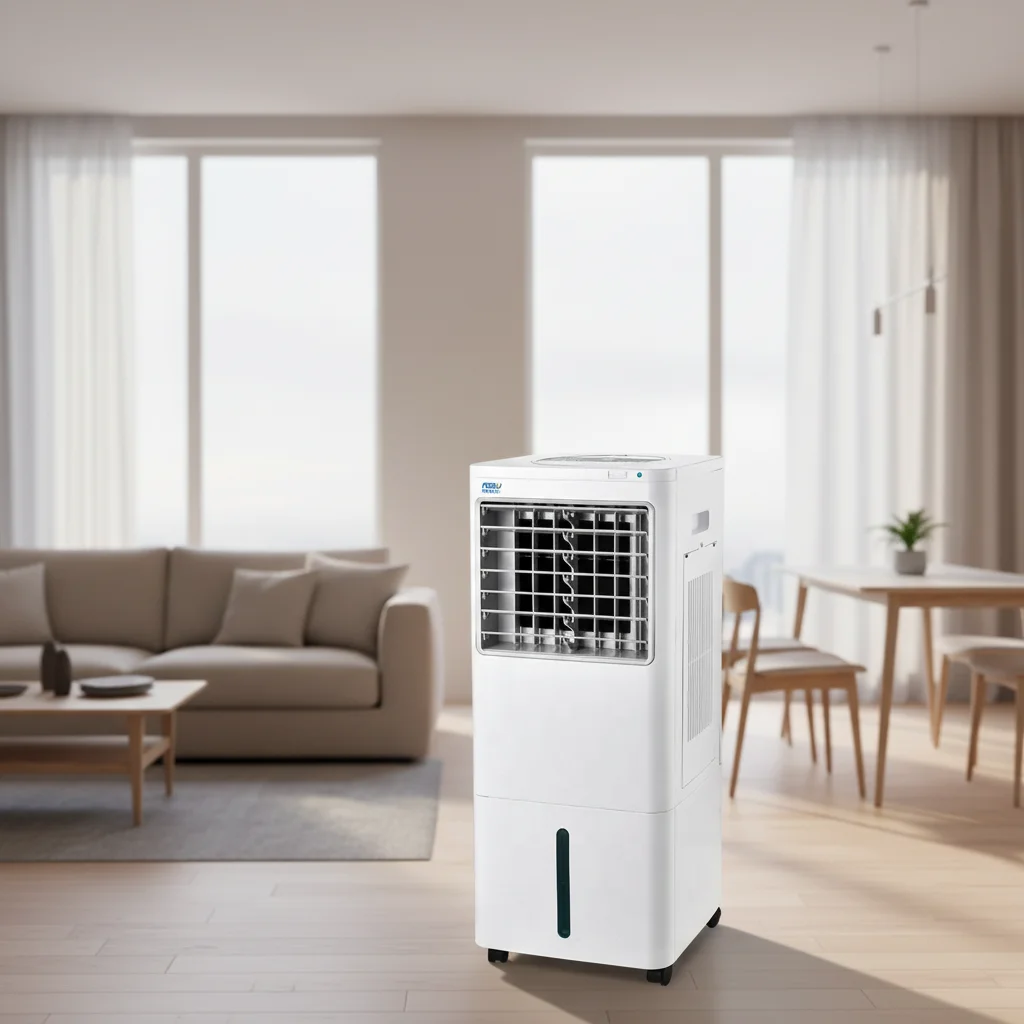 Electric Powered Portable Three-sided Honeycomb Cooling Evaporative AC Air Cooler with 30L Large Water Tank