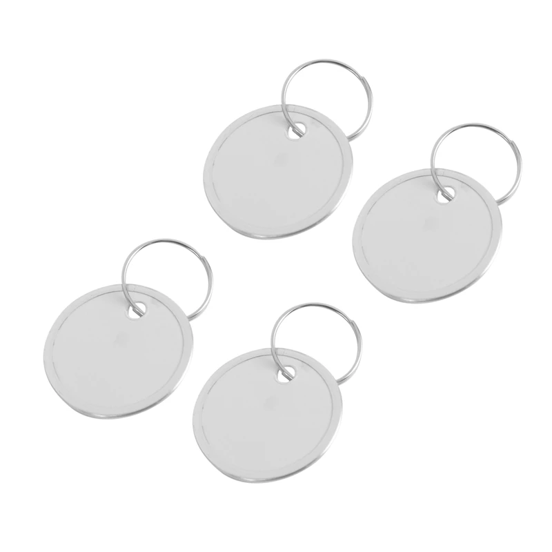 Metal Rim Tags Key Tags Round Paper Tags With Metal Rings White Label For Car Keys And Door Keys (100)