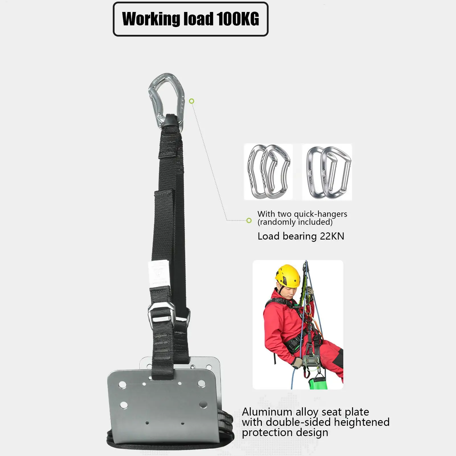 Tree Climbing Harness Adjustable Comfort Climbing Belt Mountaineering Accessories For Camping Lineman Service Home Users