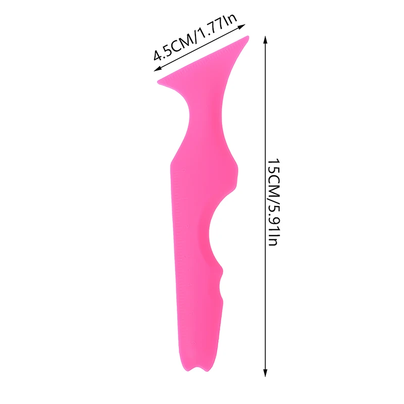 Resusable Silicone Eyeliner Ruler Eye Mouth Multi-Functional Auxiliary Eyeliner Makeup Tools Lip Line Arc With Scale Beginner