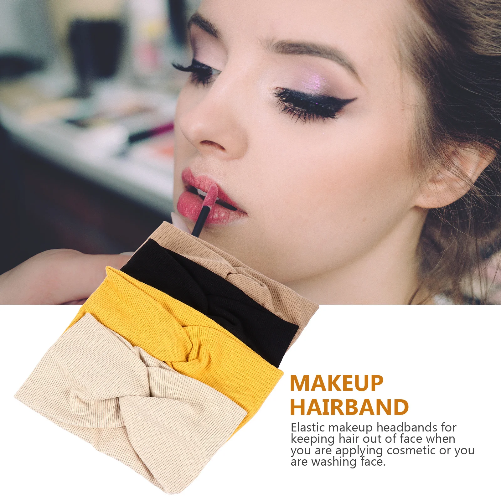 4 шт., спортивная повязка на голову с широкими полями, эластичная повязка для волос для женщин, йога, бег, пеший туризм, фитнес, аксессуары для волос