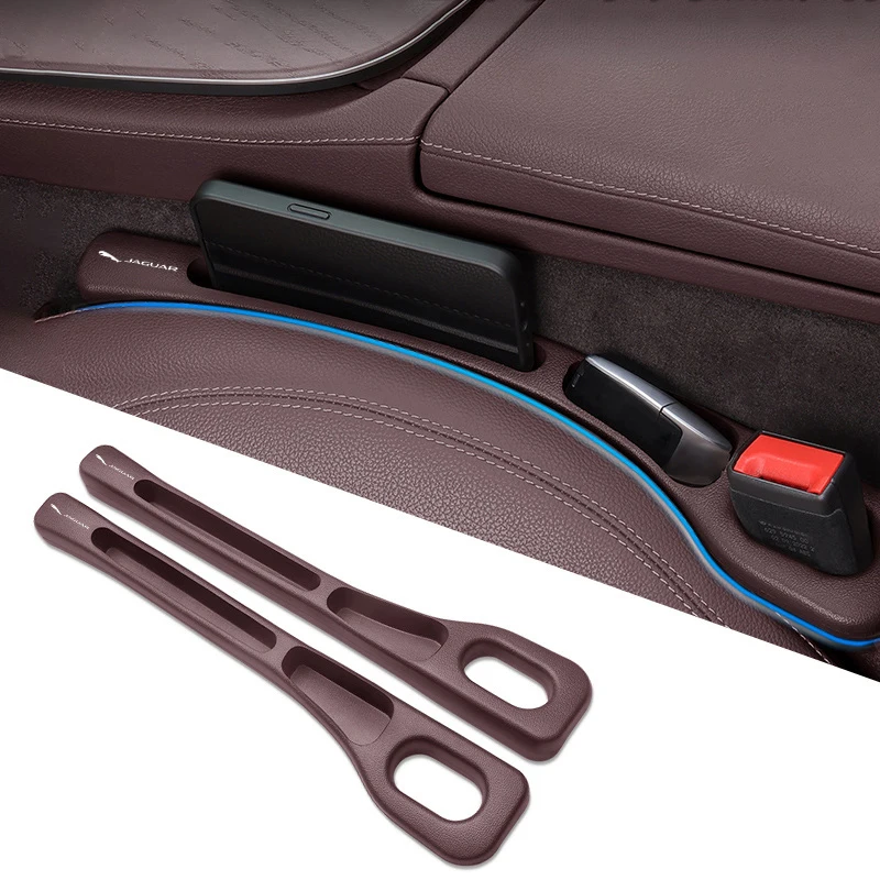 2Pcs Car Seat Gap Plug Seam Filling Anti-Leakage Strip For Jaguar XF XJ XFR XKR S-Type XE F-Type X-Type F-Pace I-Pace E-Pace XJR