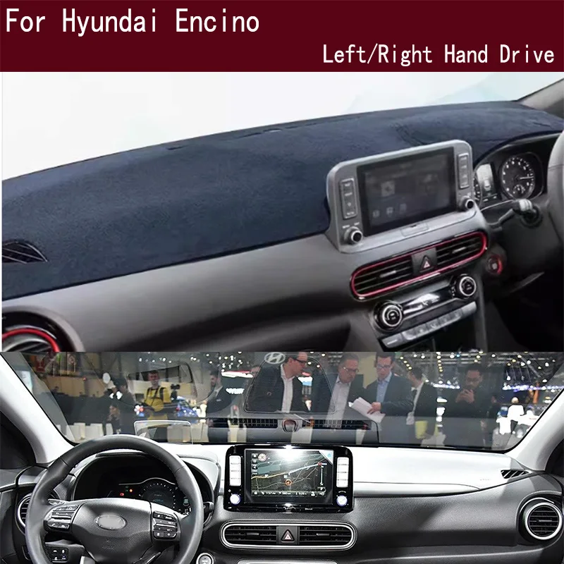 

For Hyundai Kona OS Encino Kauai Dashmat Anti-Slip Dash mat Dashboard Cover Instrument Panel Sunscreen Pad Ornaments