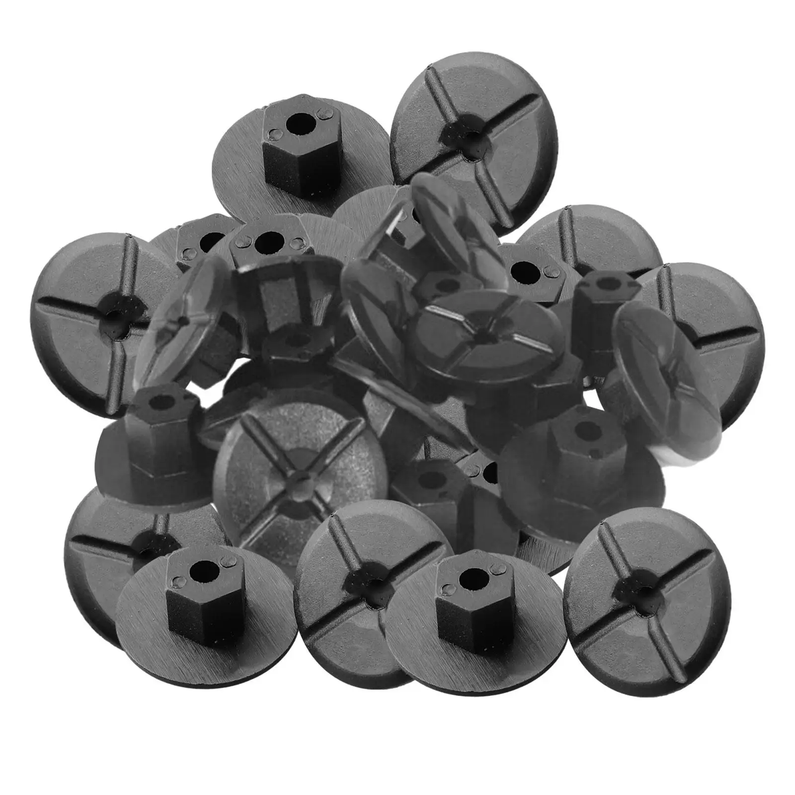 Car Fastener Clip Set 50 Pcs 4mm Non Threaded Nuts 10mm Nut Size for Mercedes W201 W124 and for BMW E46 E90 Undertrays
