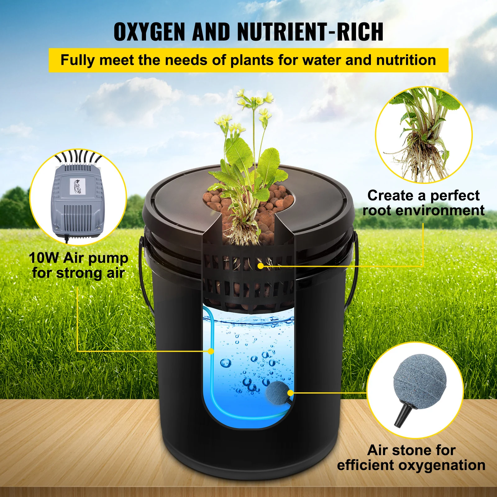 نظام الزراعة المائية DWC، يتكو - مراجعة Dwc Bucket System 5 Gallon وسعره