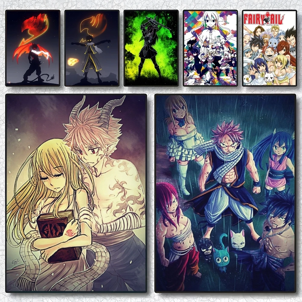 

Boys Anime F-Fairy T-Tail Poster Holiday Gifts Designed For Home Restaurant Office Space Corridor Wall Art
