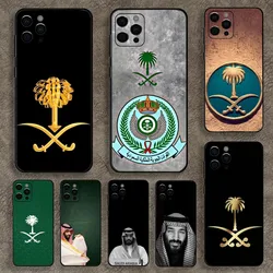 Kingdom Of Saudi Arabia Flag Phone Case For Apple iPhone 15,14,13,12,11,Pro,X,XS,Max,XR,Plus,Mini Soft Black Cover