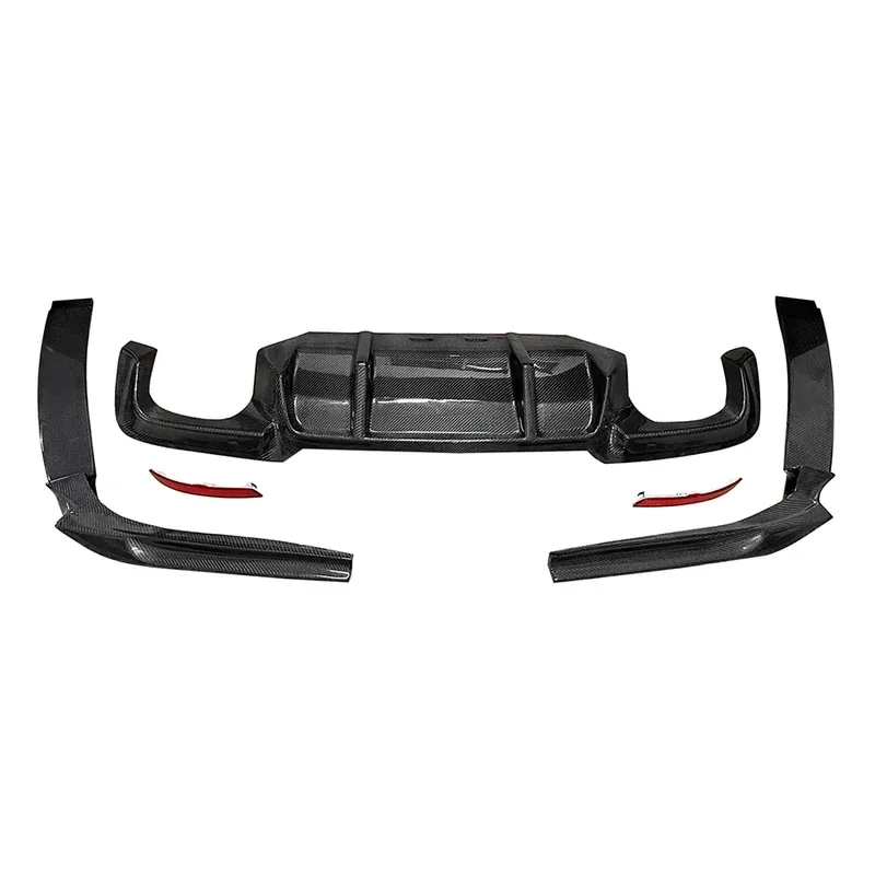 For BMW 5 Series M5 F10 F18 Carbon Fiber Back lip Car Rear Bumper Diffuser Rear Splitters Spoiler Car Accessories body kit