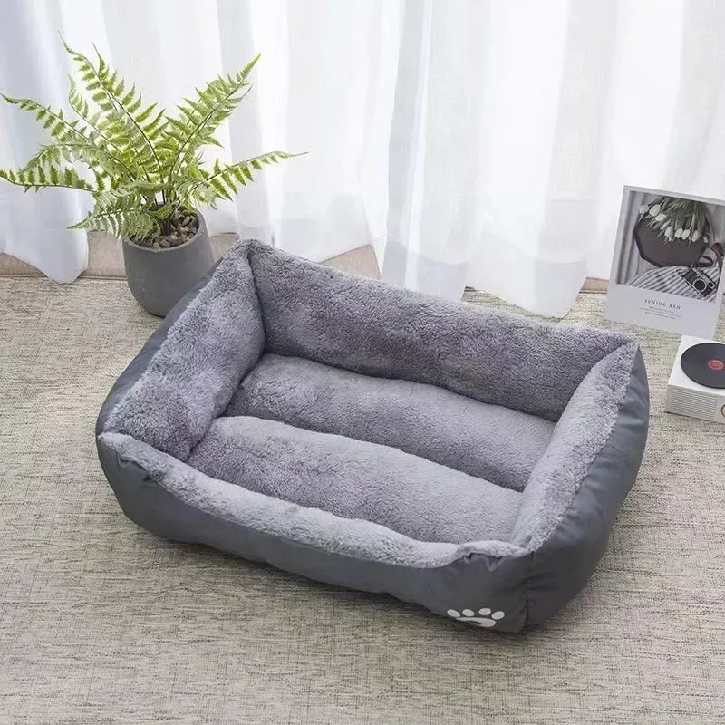 Soft PP Cotton Nest Dog Basket Mat Universal Waterproof Cat Bed Large Pet Cat and Dog Bed Warm Comfortable Dog House